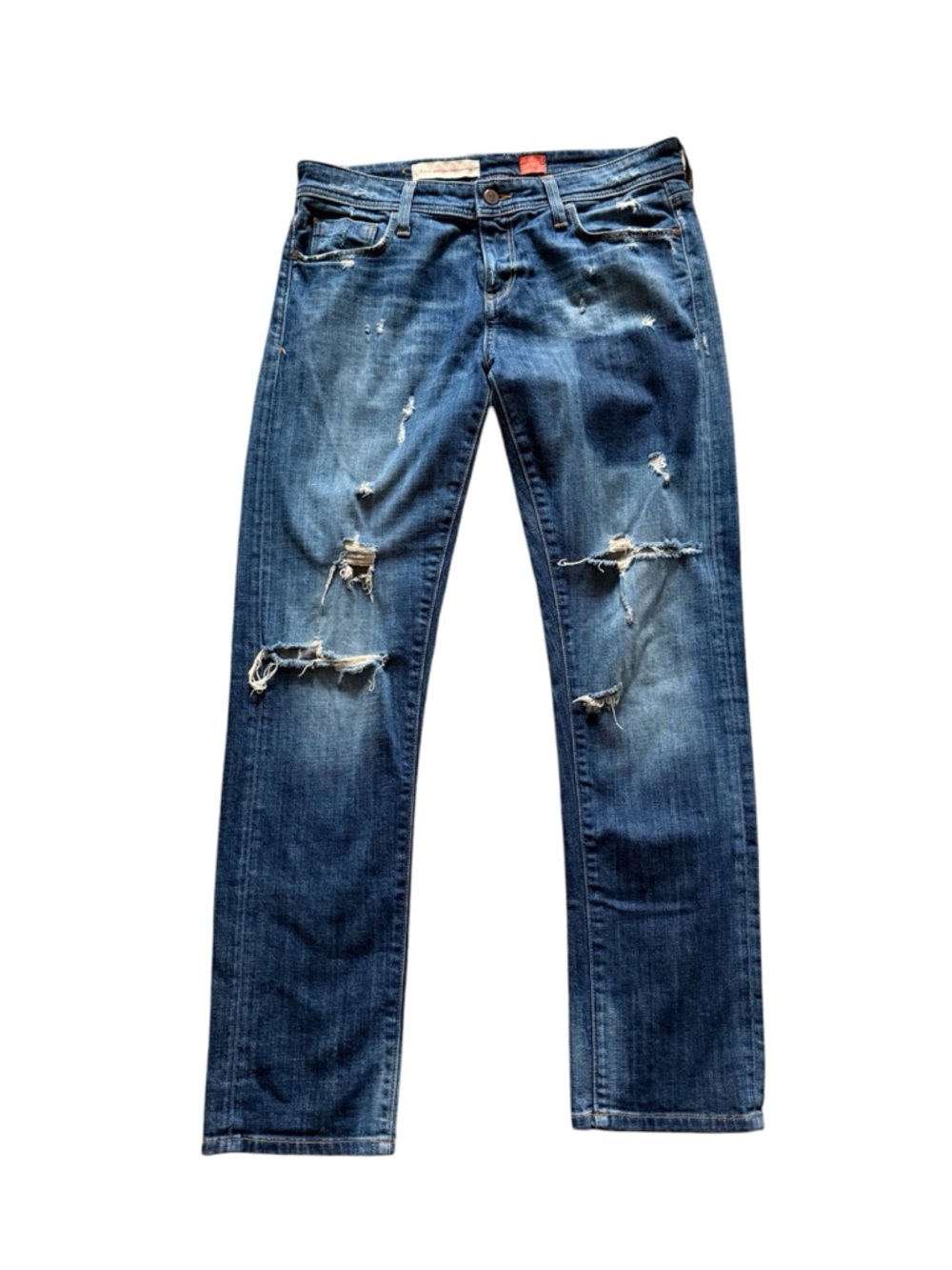 Pilcro Hyphen Anthropology Women’s Straight Leg Distressed Jeans Size 28
